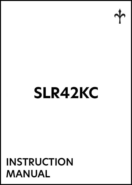 Manuel d'Utilisation SLR42KC